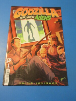 Godzilla Here There Be Aliens #1 Hernandez variant NM Gem Wow-image