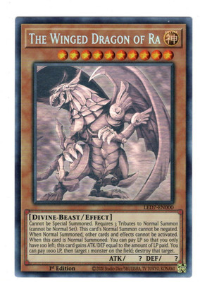 Rage of Ra #LED7-EN000 The Winged Dragon of Ra (Ghost Rare) 1st Edition-image