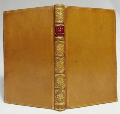 Antique 1844 MEMOIRS OF JOSEPH SHEPHERD MUNDEN, COMEDIAN Fine Leather Binding-image