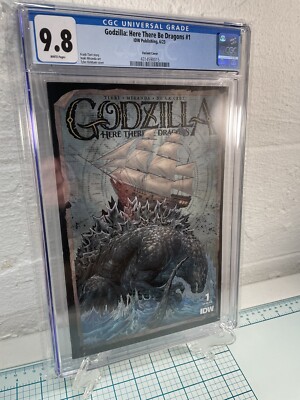 Godzilla: Here There Be Dragons #1 Comic, Kirkham Variant CGC 9.8 (Rare) Key-image