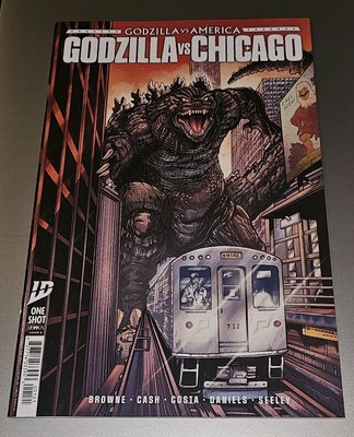 Godzilla vs America Chicago #1 - Variant Cover B Tim Seeley Browne IDW One-Shot-image