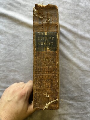 Scarce 1832 Life Of Christ John Fleetwood Leather Bound Hardcover -image