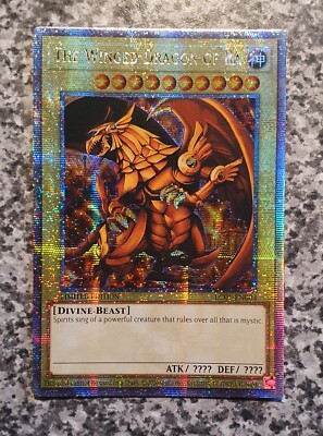 Yugioh ATTRIBUTE MISPRINT Germany LC01-EN003 The Winged Dragon of Ra QCSR MINT-image