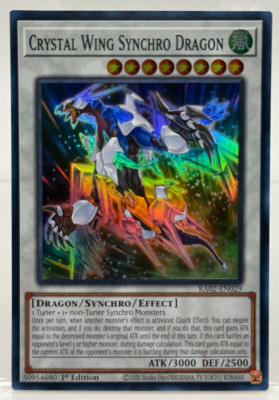 Yu-Gi-Oh! TCG Crystal Wing Synchro Dragon RA02-EN029 Super Rare NM/M-image
