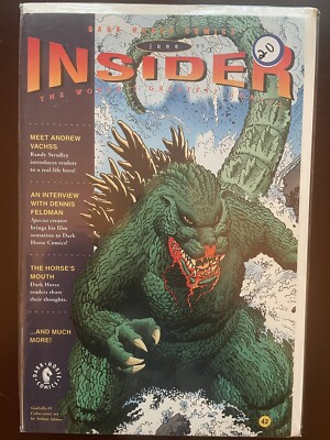 Dark Horse Insider 42, 1995 Comic Promo, Godzilla cover by Art Adams NM-image
