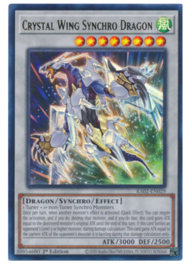 x3 Crystal Wing Synchro Dragon RA02-EN029 Ultra Rare -image