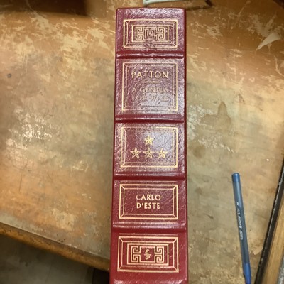 Easton Press Patton A Genius for War By Carlo D'Este Leather Bound-image
