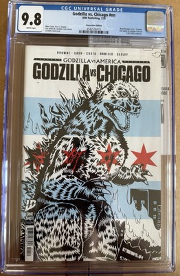 Godzilla vs Chicago #1 Rare C2E2 Variant Sealed NM Gem Wow CGC 9.8-image