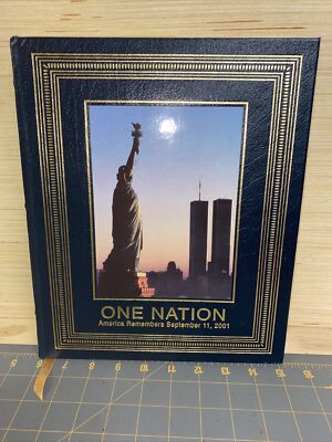 One Nation: America Remembers September 11, 2001 Leather Bound First Edition-image