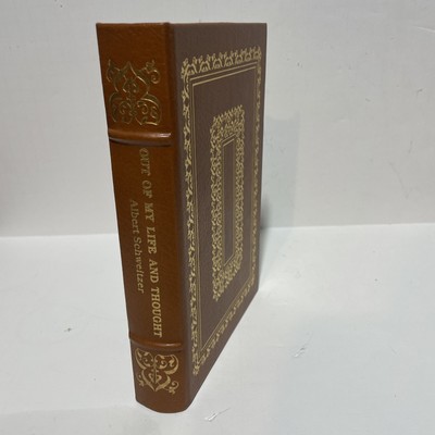 Out Of My Life And Thought Albert Schweitzer Easton Press Leather-image