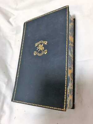 VINTAGE LEATHER BOUND BOOK THE LIFE & LETTERS OF WALTER H. PAGE 1ST EDITION-image