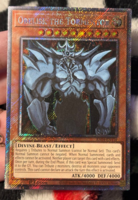 Yu-Gi-Oh! Obelisk the Tormentor Platinum Secret Rare RA04-EN116 Near Mint-image