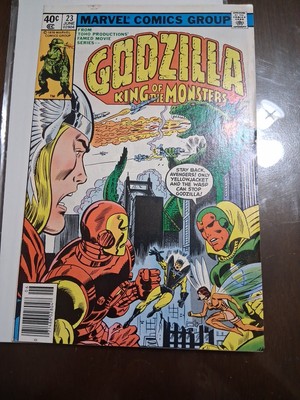 Godzilla #23 1979 Bronze age Avengers Key Newsstand FN 6.0 Range Condition -image