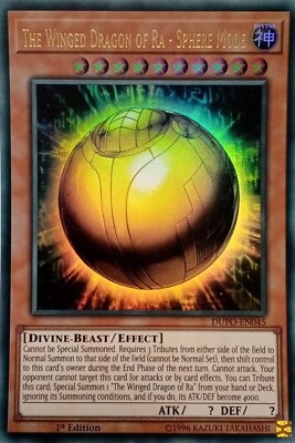 DUPO-EN045 THE WINGED DRAGON OF RA - SPHERE MODE ULTRA RARE 1ST ED YuGiOh CARD-image