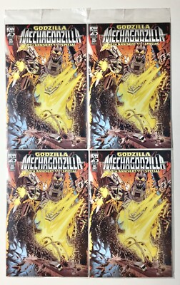 GODZILLA MECHAGODZILLA 25th ANN #1 SDCC CON EXCLUSIVE 2024 IDW 4 Comic LOT J298-image