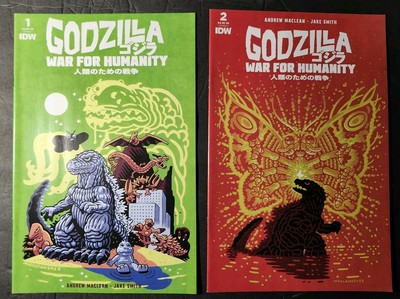 Godzilla: War for Humanity #1 & 2 NM IDW COMIC BOOK LOT -image