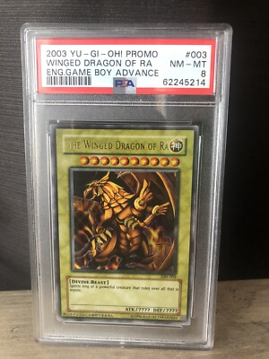 Yu-Gi-Oh! 2003 Ultra Rare The Winged Dragon of Ra GBI-003 PSA 8 Near Mint-image