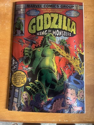 GODZILLA KING OF THE MONSTERS #1 FACSIMILE FOIL VARIANT MARVEL COMICS (2024)-image
