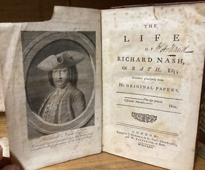 1762 The Life Of Richard “Beau” Nash, Of Bath - Fashion Dandy - Full Leather-image