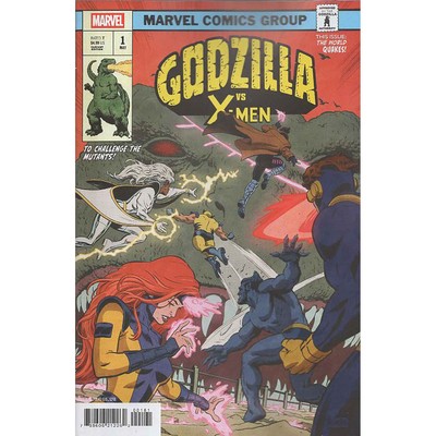 Godzilla Vs X-Men #1 Godzilla King Of Monsters Homage Variant Marvel Comics-image
