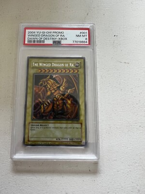 2004 Yu-Gi-Oh! TCG PSA 8 DOD-001  Winged Dragon Of RA - Xbox Promo-image