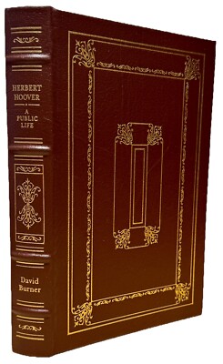 Herbert Hoover: A Public Life -David Burner 1996 Easton Press Leather Book-image