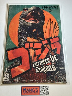 Godzilla Here There Be Dragons SDCC 2024 Exclusive Signed By Frank Tieri w/ COA-image
