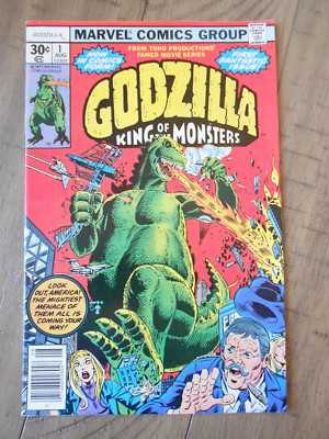 GODZILLA #1  Marvel 1st Series 1980's (VF/VF+) nice book SLAB READY!-image