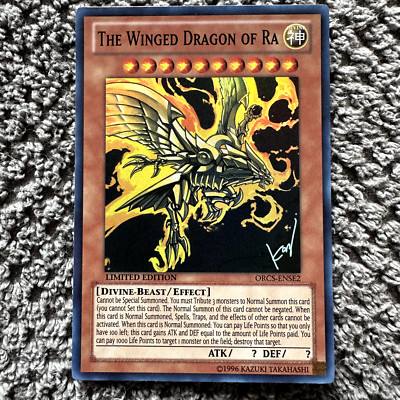 The Winged Dragon Of Ra ORCS-ENSE2 LIMITED EDITION Super Rare Yu-Gi-Oh Card-image