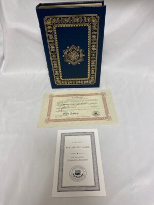 Easton Press - Signed 1st Edition - YOU ARE NOT ALONE BY JERMAINE JACKSON-image