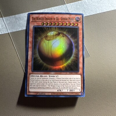 YuGiOh - The Winged Dragon Of Ra - RA01-EN007 1st Edition Super Rare - NM-image