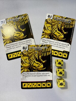 THE WINGED DRAGON OF RA Super Rare CU SR 3 Dice Yu-Gi-Oh Dice Masters-image