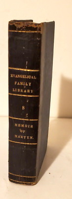 RELIGION: EVANGELICAL FAMILY LIBRARY - MEMOIR OF HENRY MARTYN, Leather,-image
