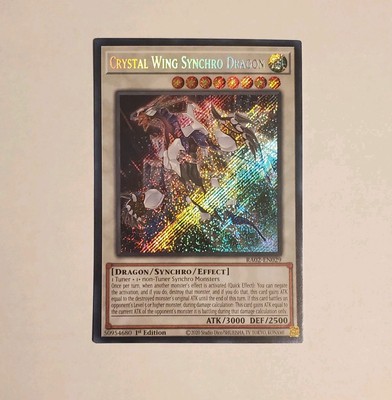 Crystal Wing Synchro Dragon Secret Rare RA02-EN029 25th Anniversary-image