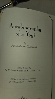 Autobiography of a Yogi Deluxe 75th Anniversary Edition Delux leatherbound HC-image