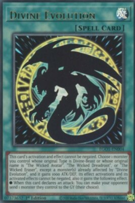  1x Divine Evolution - EGO1-EN004 - Ultra Rare - 1st Edition - Egyptian God Deck-image