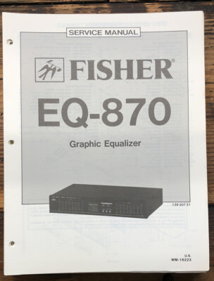 Fisher EQ-870 Equalizer  Service Manual *Original*-image