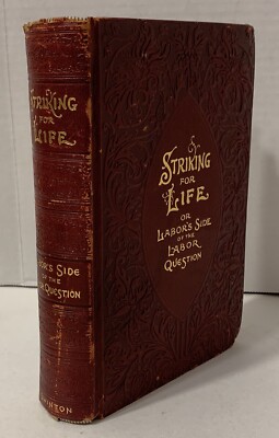 1894 “Striking for Life” John Swinton Embossed Full Leather 1st Edition -image