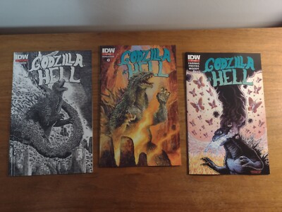 GODZILLA IN HELL # 1  # 2  & # 3  ALL 2ND PRINT IDW COMICS 2015 NM--image