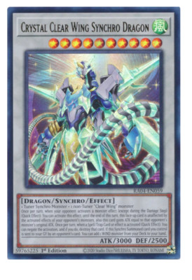 x3 Crystal Clear Wing Synchro Dragon - RA04-EN059 - Ultra Rare Stampede-image