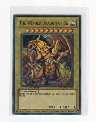 Yu-Gi-Oh! Limited Edition The Winged Dragon of Ra YGLD-ENG03 Ultra Rare-image