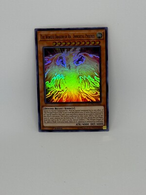 Yugioh Card Winged Dragon of Ra Immortal Phoenix DUPO-EN046 ULTRA RARE 1st Ed NM-image