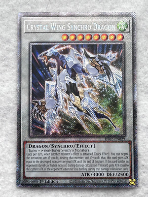 Crystal Wing Synchro Dragon (RA02-EN029)  1ST ED LP Platinum Secret Rare-image