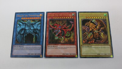 OBELISK THE TORMENTOR SLIFER THE WINGED   LC01-EN001 2 3   YUGIOH  NM / UNPLAYED-image
