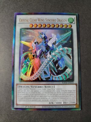 Crystal Clear Wing Synchro Dragon RA04-059 Prismatic Ultimate Rare Stampede-image