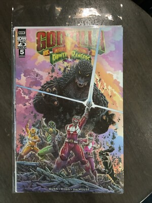 Godzilla vs Mighty Morphin Power Rangers II #5 1:10 Stokoe Variant IDW 2024-image