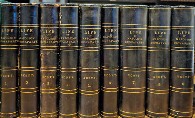 [Leather] Scott, THE LIFE OF NAPOLEON BUONAPARTE EMPEROR OF THE FRENCH -1827-image