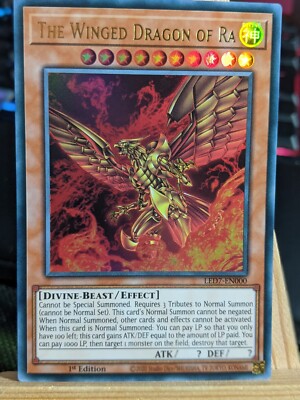 The Winged Dragon Of Ra LED7-EN000 Ultra Rare NM Yugioh Cards-image
