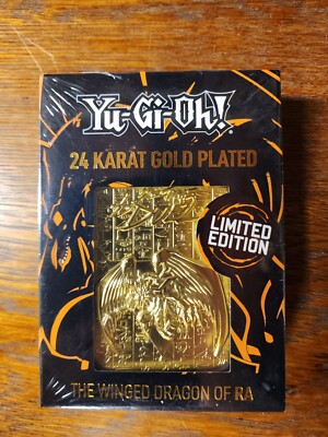 Fanattik - Yugioh - Gold Plated Limited Metal Card - The Winged Dragon of Ra-image