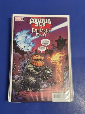 GODZILLA VS. FANTASTIC FOUR #1 1ST PRINT SKOTTIE YOUNG VARIANT G Comic 2025 NM+-image